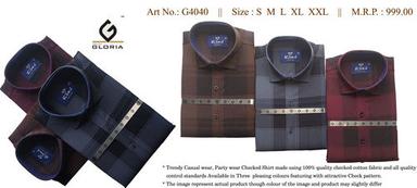 Men's Designer check Shirt G4040