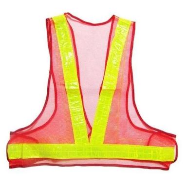 Red-Yellow High Visibility Reflective Safety Jacket