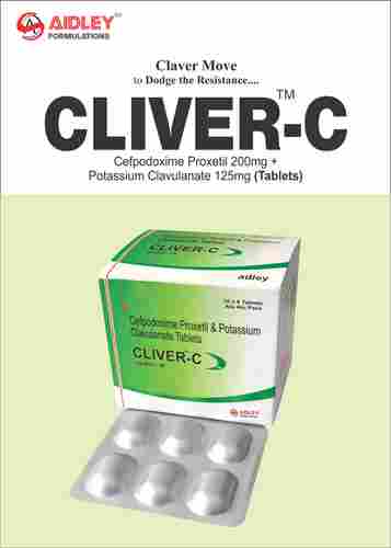 Tablet Cefpodoxime 200mg + Clavulanic Acid 125mg ( Alu 10x6)