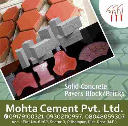 Concrete Solid Paver Bricks and Blocks