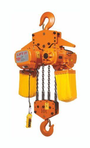 Yellow Liftit Electric Chain Pulley Block 10 Ton