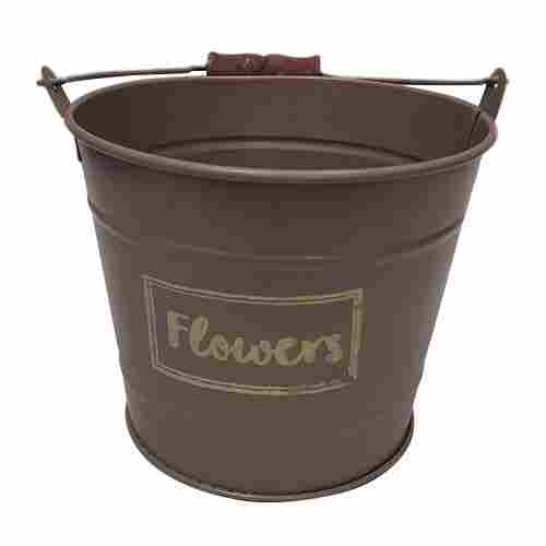 Galvanised Iron Flower Plant Bucket