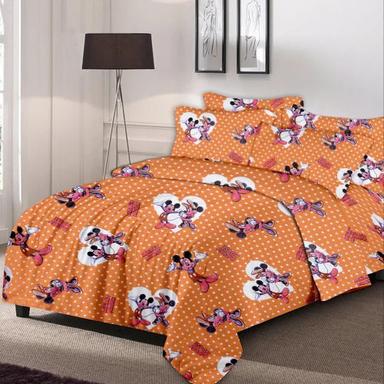 Washable Kids Cotton Printed Double Bedsheets