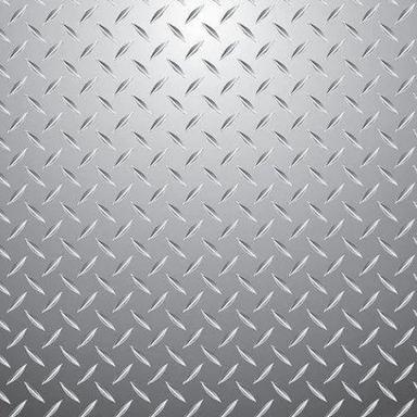Silver Mild Steel Chequered Plate