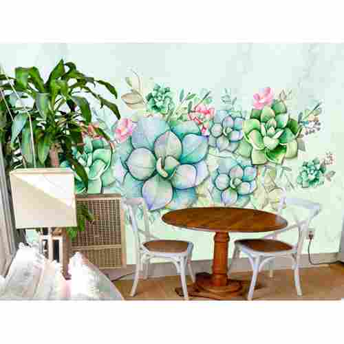 Watercolor Succulent Plants Wallpaper