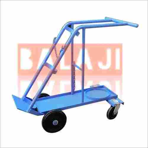 MS Double Gas Cylinder Trolley