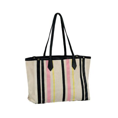 Multicolor Ladies Cotton Canvas Loop Handle Tote Bag