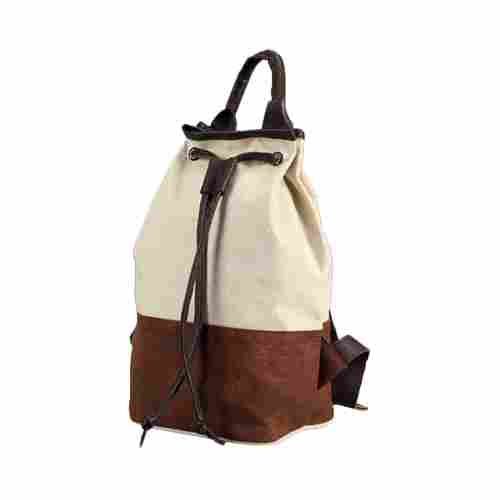 Ladies Cotton Canvas Eco Fashion String Backpack
