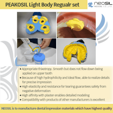 Peakosil Light Body Fast Set Dental impression material Addition Silicone For dental clinic