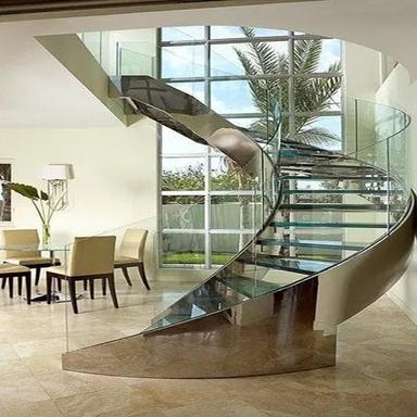 Mirror Finish Stainless Steel Stairs Length: As Per Requirement Foot (Ft)