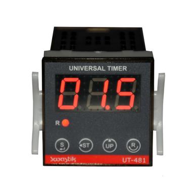 Black Single Display Universal Timer