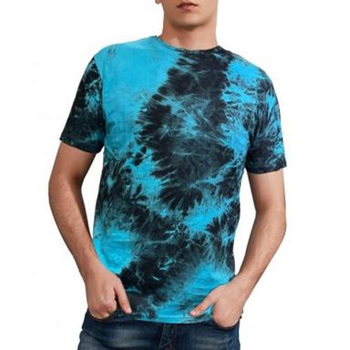 Washable Mens Knitted Tie Dye T-Shirt