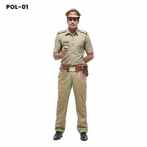 Men Half Sleeves Police Uniform