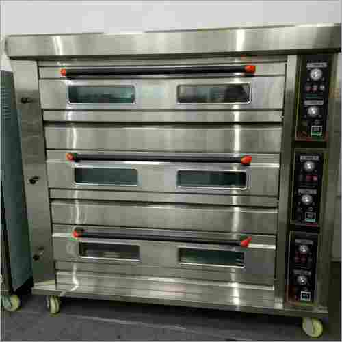 Gas Three Deck 6 Tray Oven