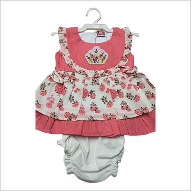 Cotton Kids Frock Age Group: 0-6 M