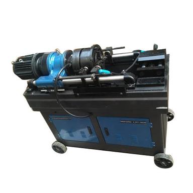 Blue Industrial Rebar Thread Cutting Machine
