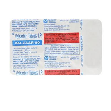 Tablets Valzaar 80 Mg