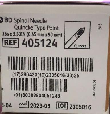 Steel Bd Spinal Needle 26 G