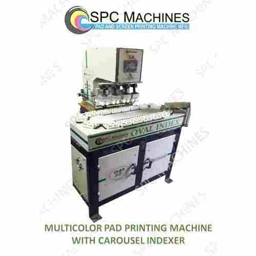 Multicolor Pad Printing Machine With Carousel Indexing Conveyor Model Max 90 4ccc