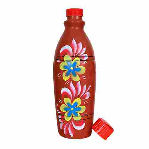 Clay Printed Terracotta Water Bottle