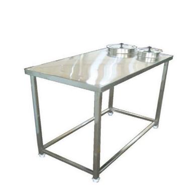 Silver Work Table With Batter Stand