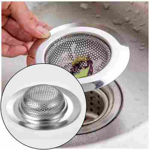 STAINLESS STEEL SINK/WASH BASIN DRAIN STRAINER (1PC ONLY) (4748)