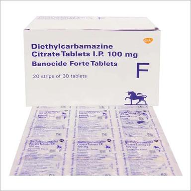 100 Mg Diethylcarbamazine Ciitrate Tablets General Medicines