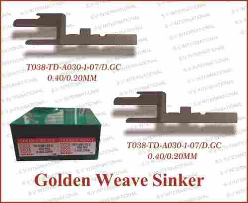 T038-TD-A030-1-07/D-GC 0.40/0.20MM - DOUBLE TERRY MACHINES OUTER PILE SINKERS