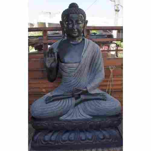 Grey Color Marble Buddha Statue