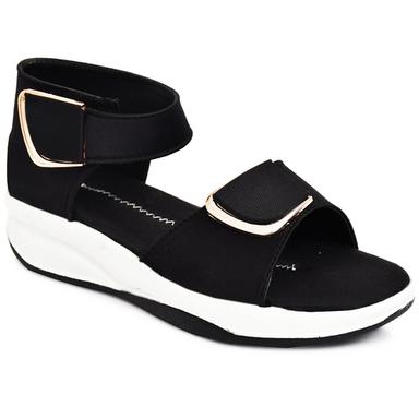 Black Comfortable Panga Sole Sandals