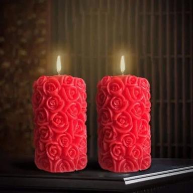 Red Colored Flame Decorative Candles