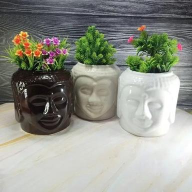 Multicolor Buddha Ceramic Planter