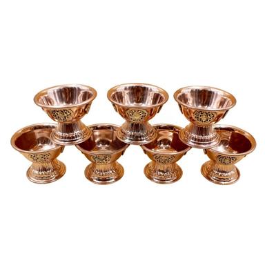 Copper Tibetan Offering Bowl Design Type: Hand Building