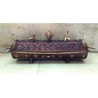 Brown Tibetan Copper Incense Box