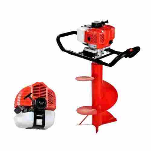 Mecstroke Heavy Duty 82CC Petrol Earth Auger with Stand Trolley