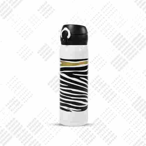 ZEBRA PATTERN WATER BOTTLE HIGH QUALITY VACUUM BOTTLE DETACHABLE FOR DRIVING FOR READING FOR DAILY LIFE FOR CYCLING FOR GYM (6797)