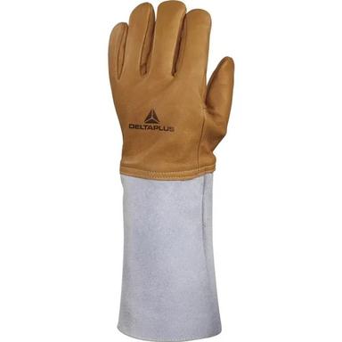 Brown Water Repellent Cryogenic Leather Gloves