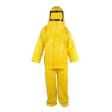 Yellow Pvc Suit With Hood