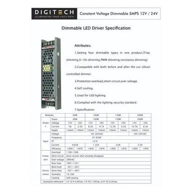 24V 100W Allooking Dimmable Led Driver Application: Industrial