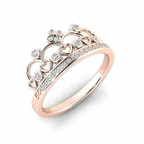 Wedding Diamond Ring In Natural Diamond 14k Rose Gold For Womens