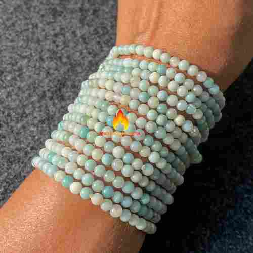 Amazonite 4 MM  Bead Stretchy Bracelets