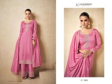 As Shown In The Catalogue Premium Silk Designer Punjabi Suits