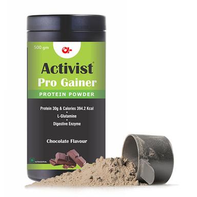 Activist-Pro Gainer Protein Powder Chocolate Flavour  500G Ingredients: L Glutamine