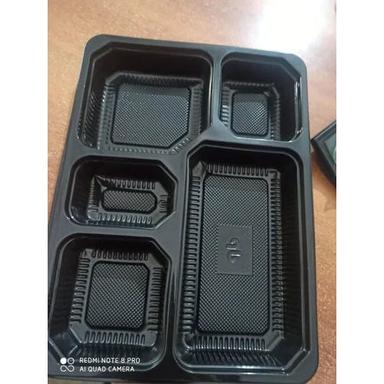Plastic Disposable 5 Compartment Meal Tray Application: Commercial