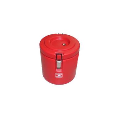 15 Ltr Red Round Ss Isothermal Container Hardness: Rigid