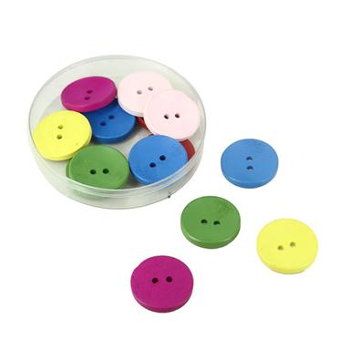 Mixed Colors Wooden Buttons
