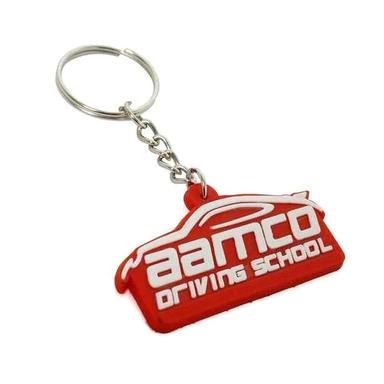 Red Silicone Keyring