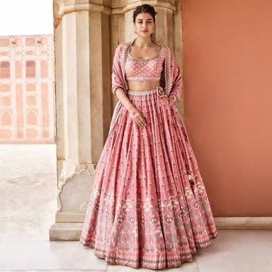 Indian Pink Bridal Lahenga