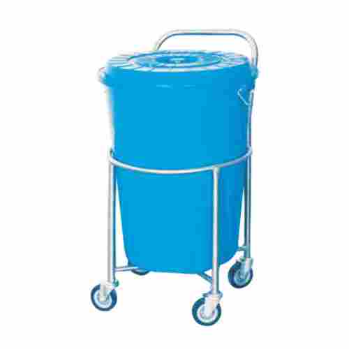 Solid Linen Trolley With Plastic Bucket