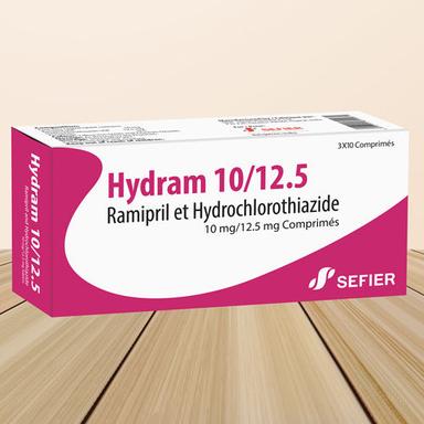 Hydram  Ramipril And Hydrochlorothiazide Tablets 10 Mg-12.5 Mg General Medicines